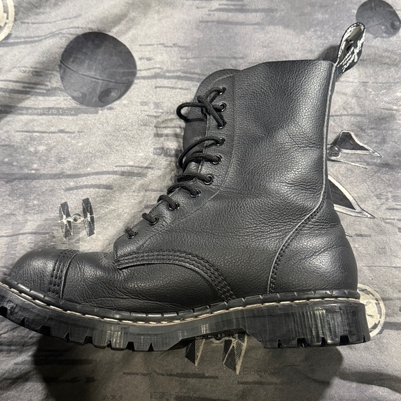 GRIPFAST 10 EYE STEEL TOE MADE IN ENGLAND LEATHER BOOTS SZ UK 7 MENS 8 LADIES 9 - Picture 10 of 11